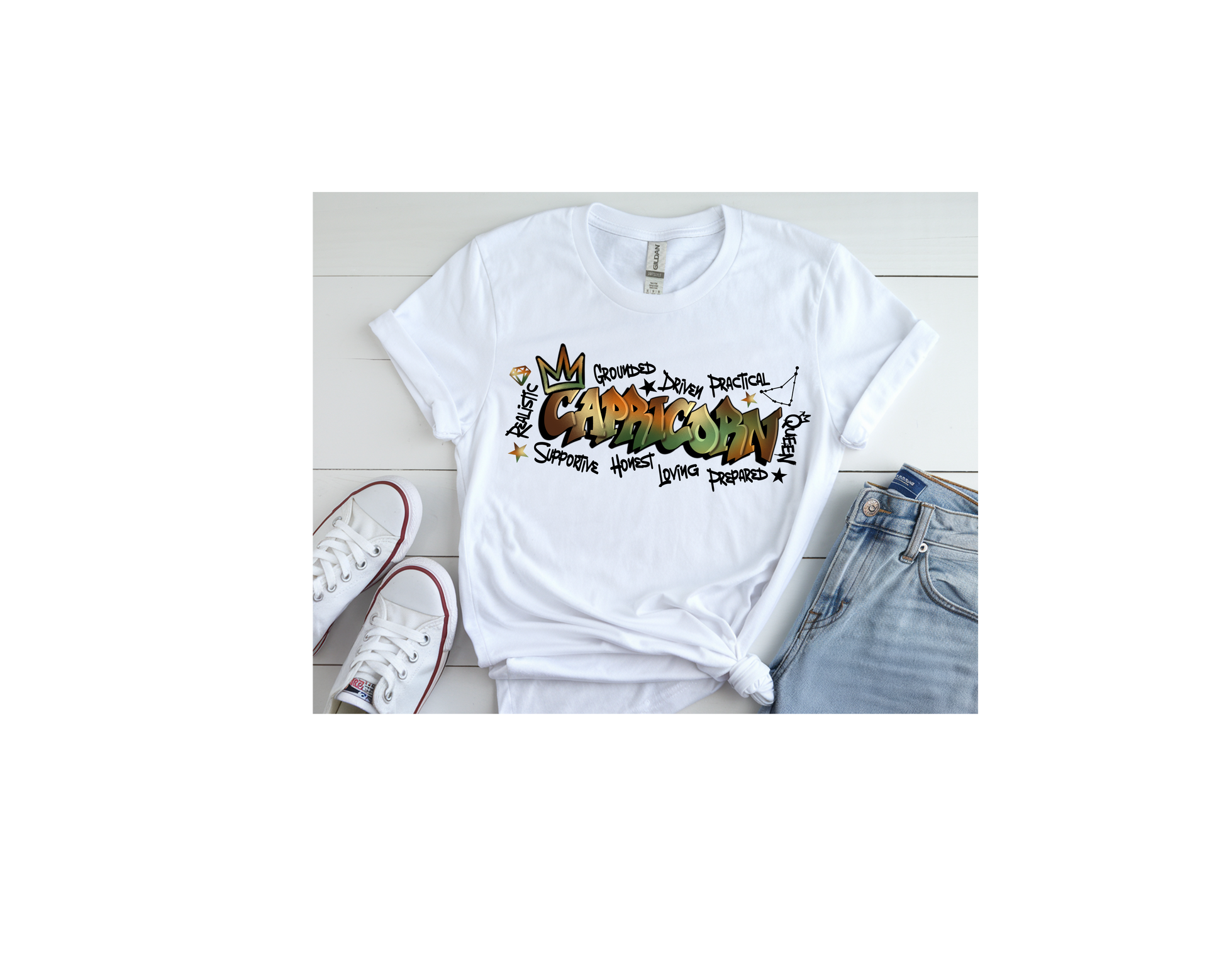 Capricorn Graffiti Women's Tee