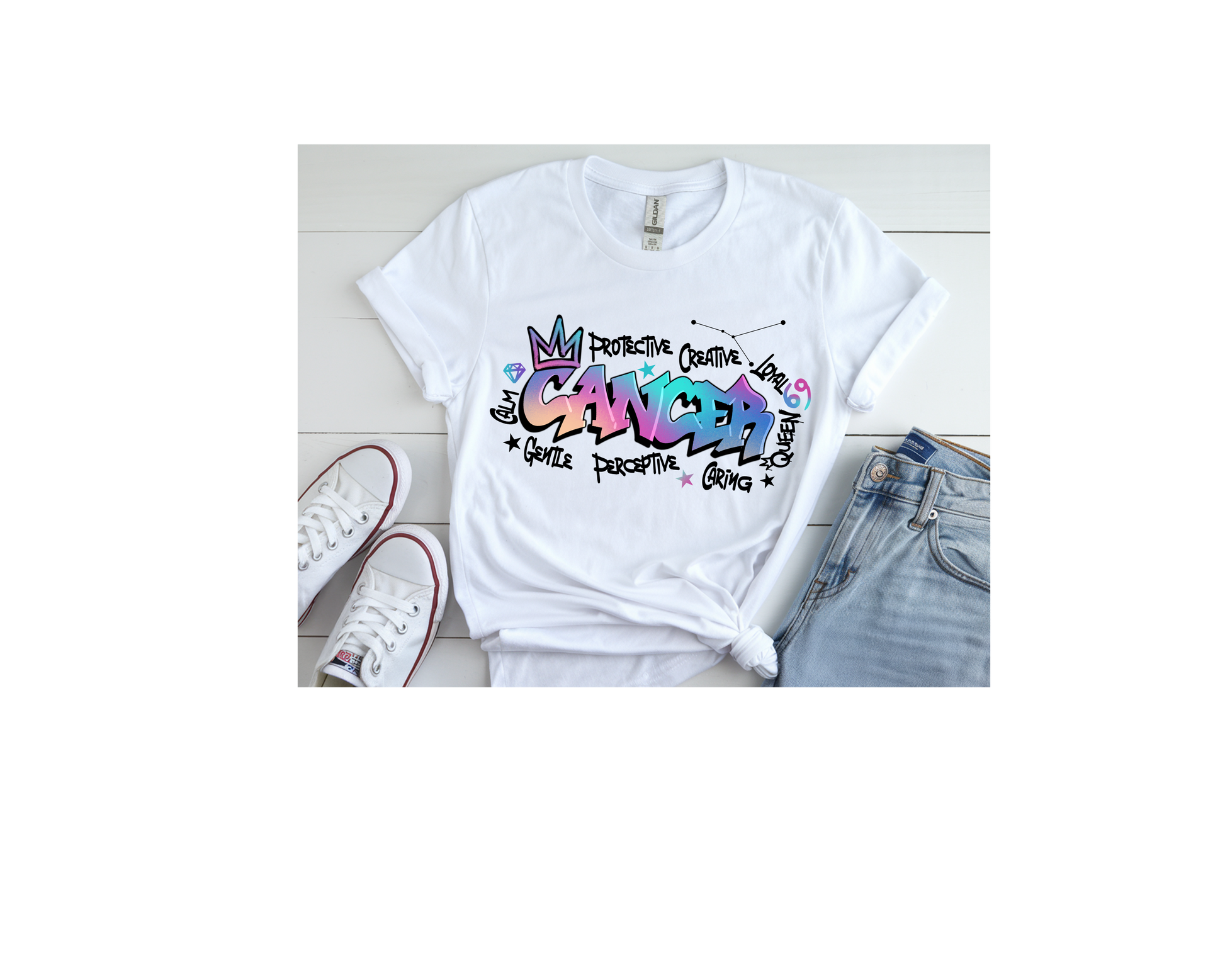 Cancer Graffiti Women's Tee