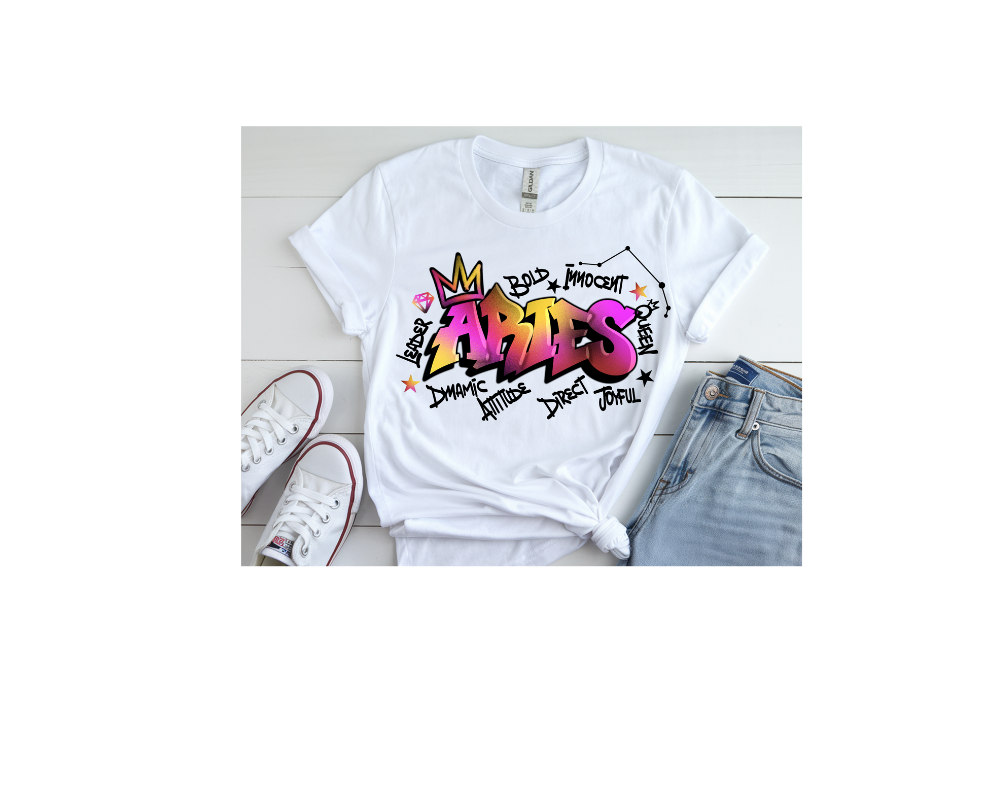 Aries Graffiti Women's Tee