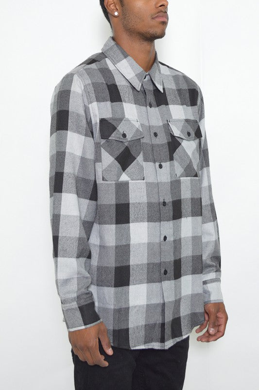 Weiv Long Sleeve Checkered Flannel