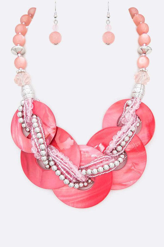 Swirl Enamel Collar Necklace