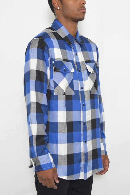 Weiv Long Sleeve Checkered Flannel