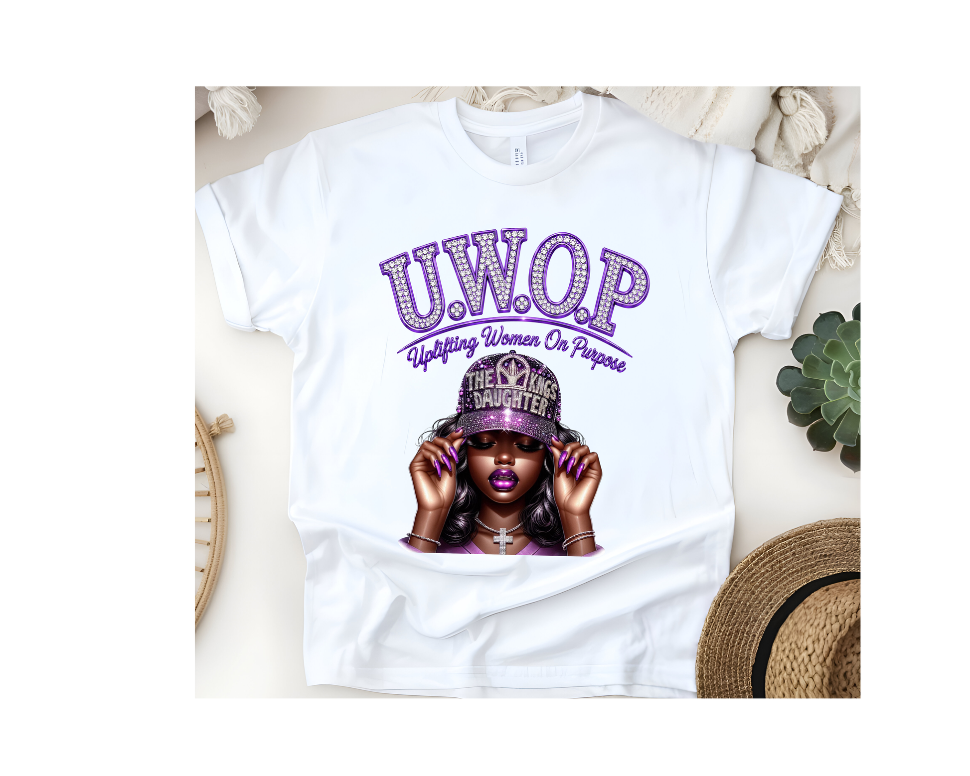 Customized U.W.O.P. Uplifting Women On Purpose T-Shirt - Purple Collection