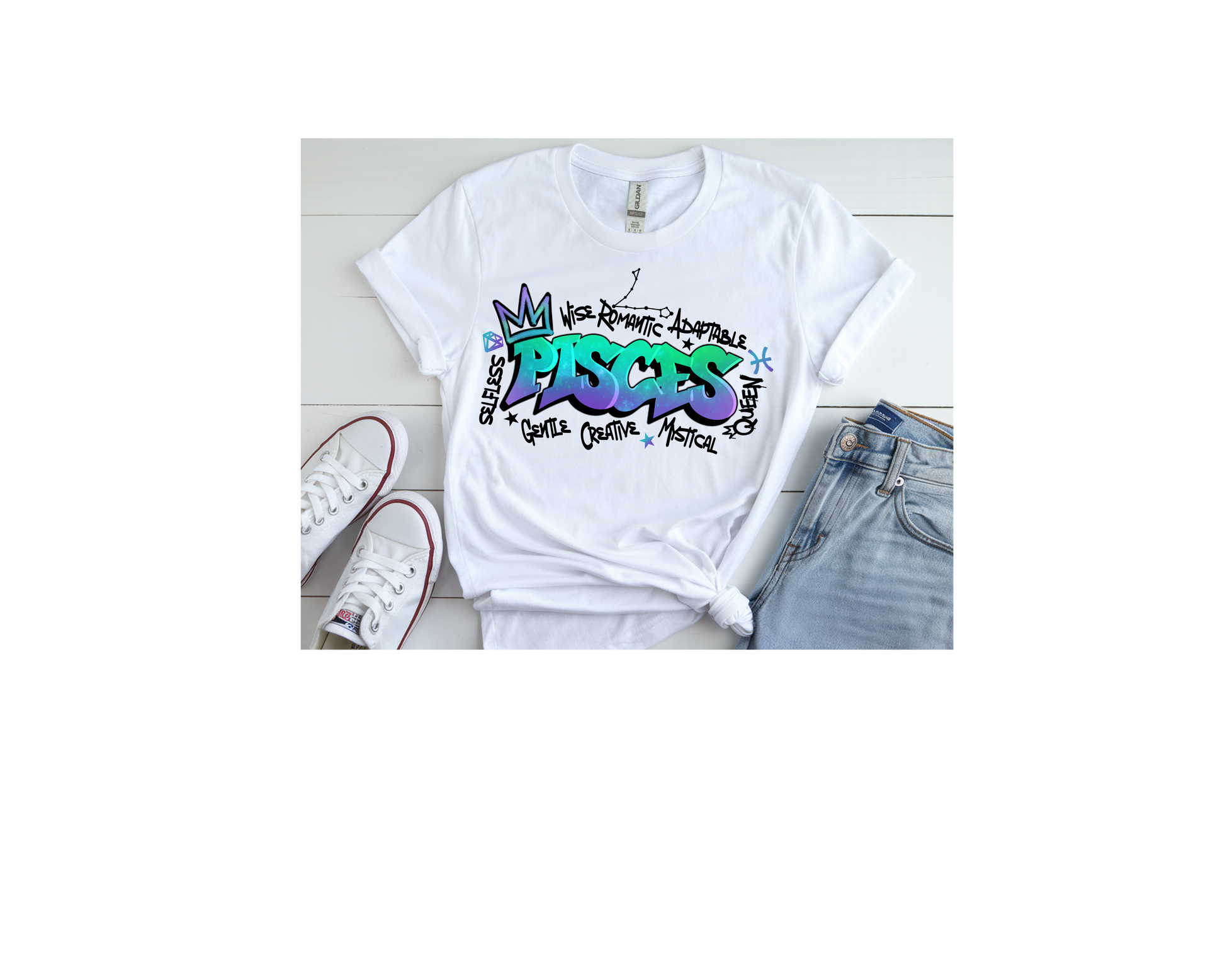 Pisces Graffiti Women's Tee