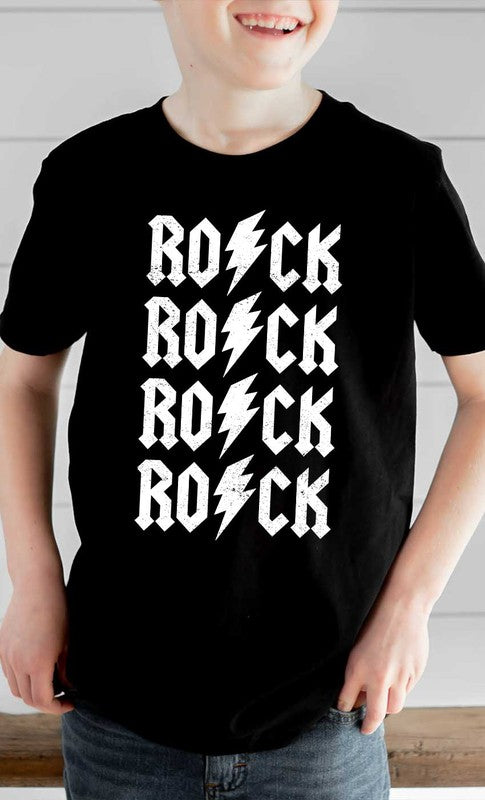 Retro Rock N Roll Kids Graphic Tee