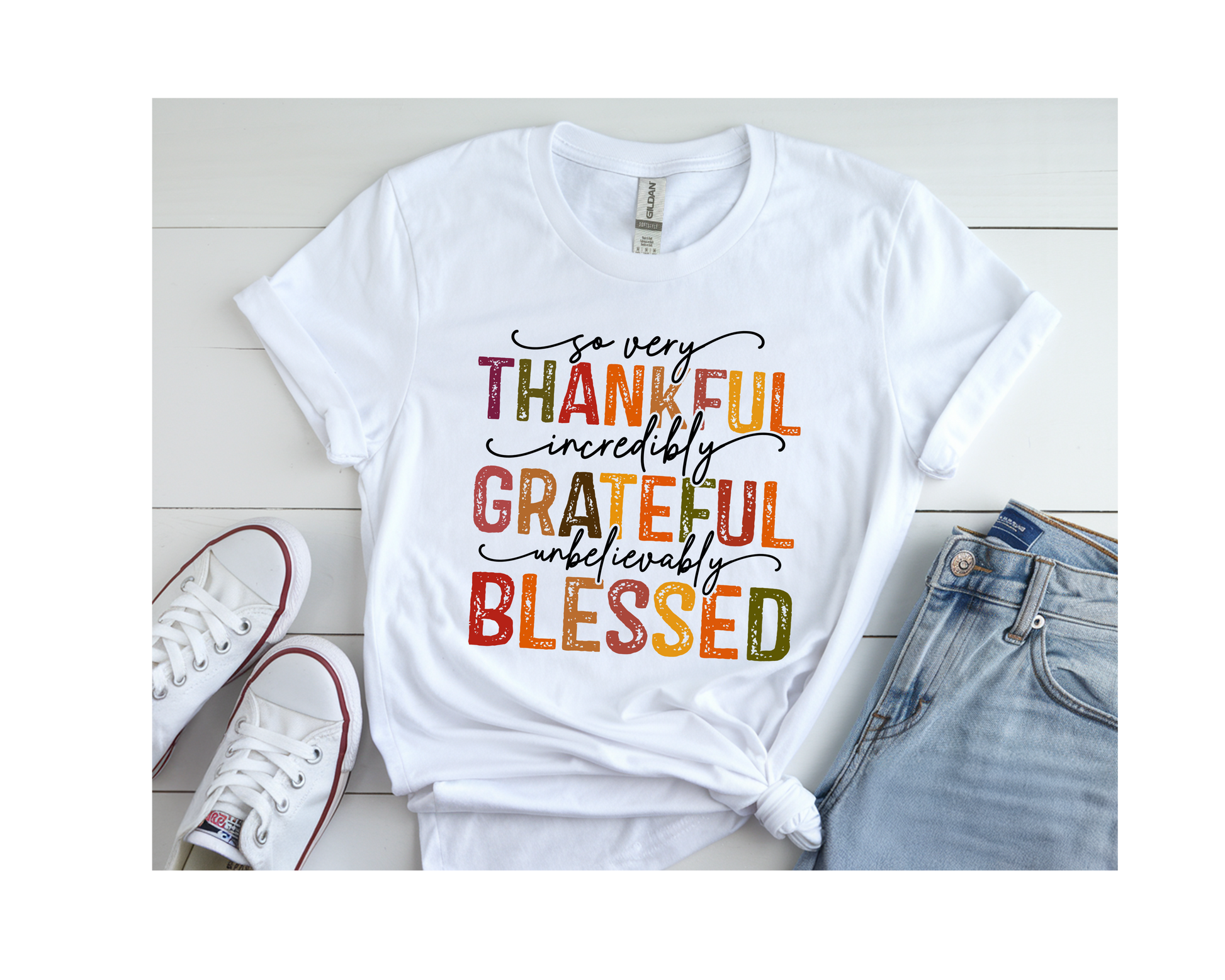 Customized T Shirt. Thankful