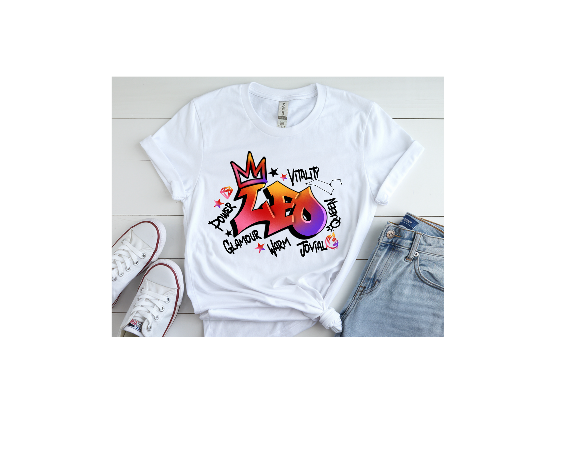 Leo Graffiti Women's Tee