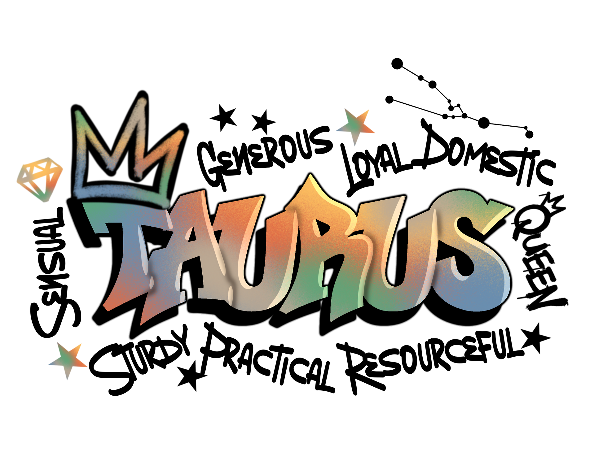 Taurus Graffiti Women's Tee