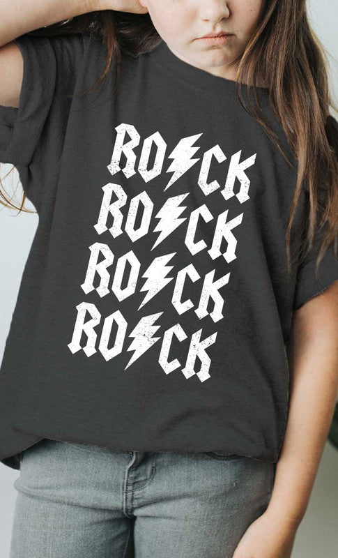 Retro Rock N Roll Kids Graphic Tee