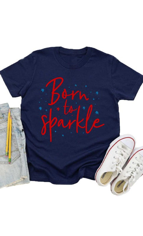 Born to Sparkle Kids Graphic Tee