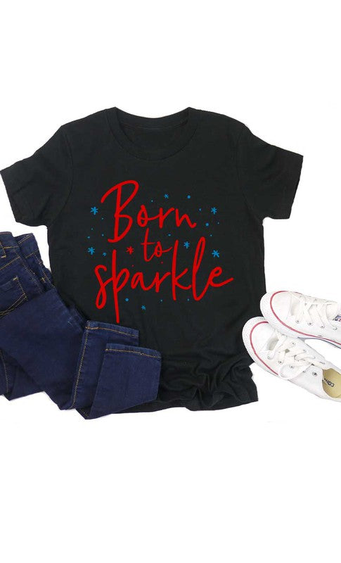 Born to Sparkle Kids Graphic Tee